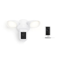 White:Indoor Cam Plus + Floodlight Cam Pro, Wired