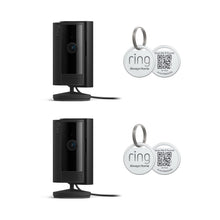 Black: 2-Pack Indoor Cam (Naboom) + 2-Pack Pet Tag (Ibex)