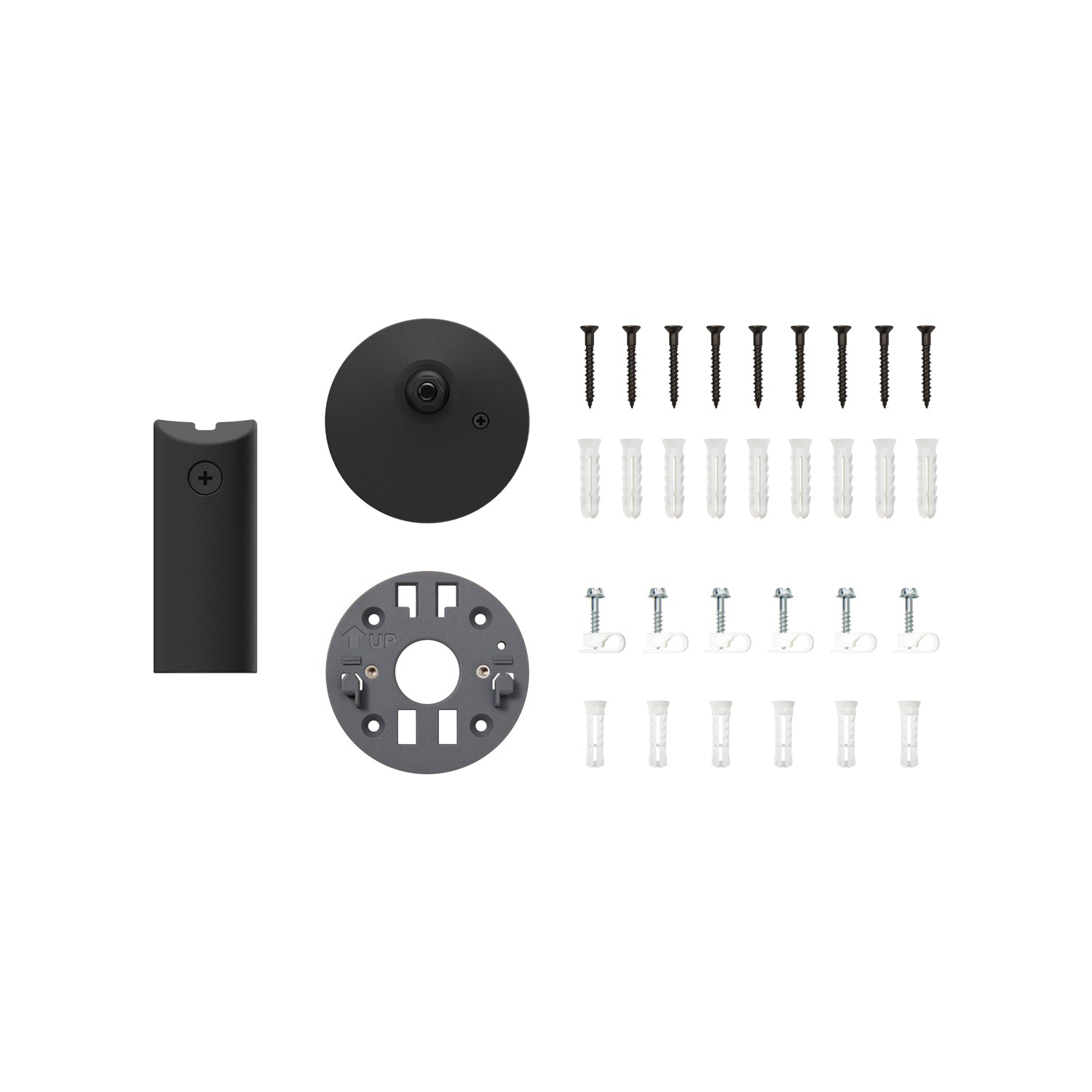 Black:Spare Parts Kit (for Outdoor Cam Pro Plug-In)