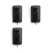 Plug-In / Black / 3-Pack:Outdoor Cam Pro