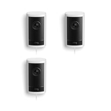 Plug-In / White / 3-Pack:Outdoor Cam Pro