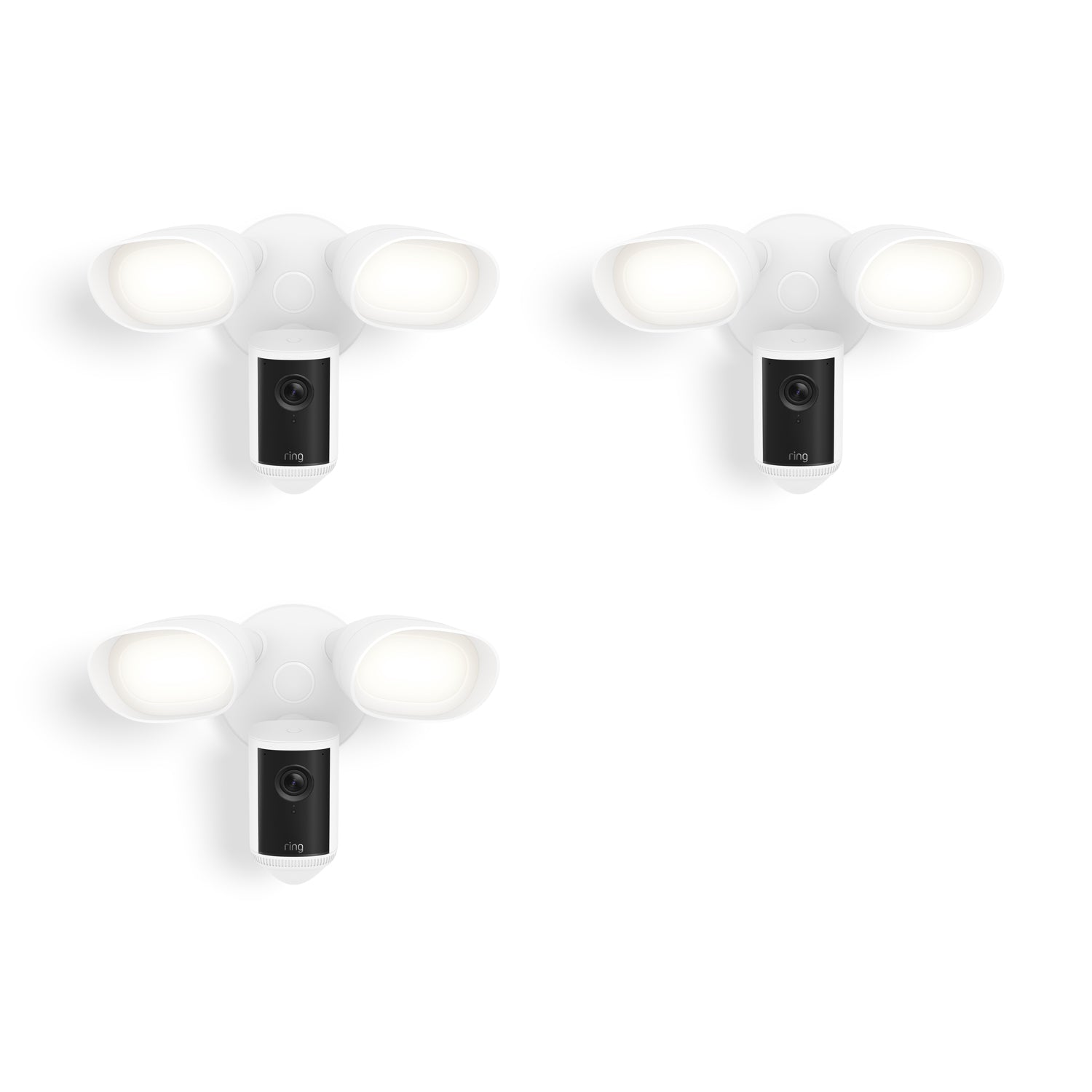 Wired / White / 3-Pack:Floodlight Cam Pro (2nd Gen)