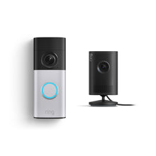 Black:Wired Doorbell Plus (2nd Gen) + Indoor Cam Plus