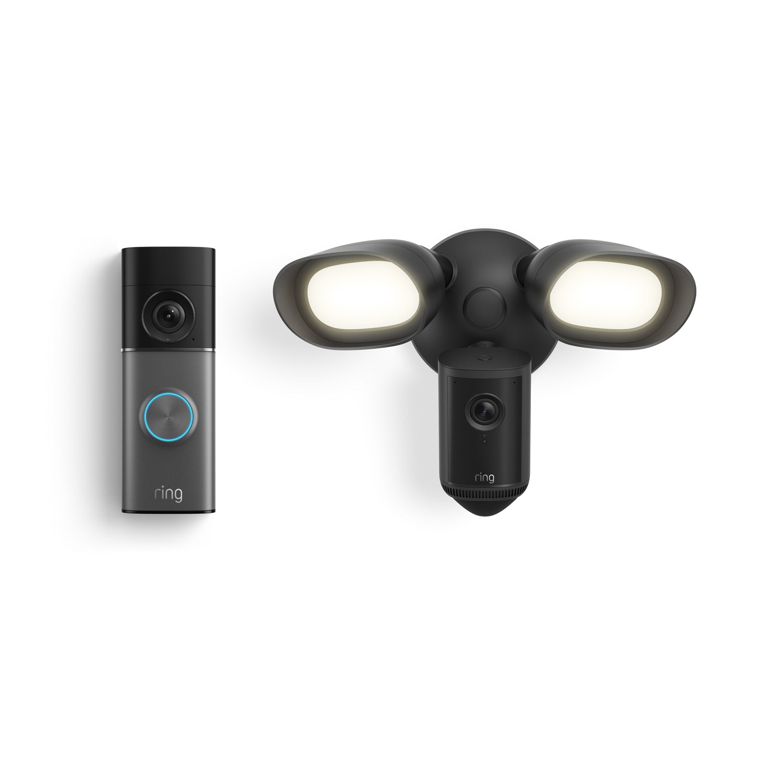 Black:Wired Doorbell Pro (3rd Gen) + Floodlight Cam Pro (2nd Gen) 