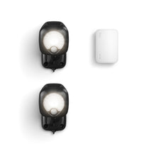 Black:Smart Lighting Spotlight 2-Pack + Bridge