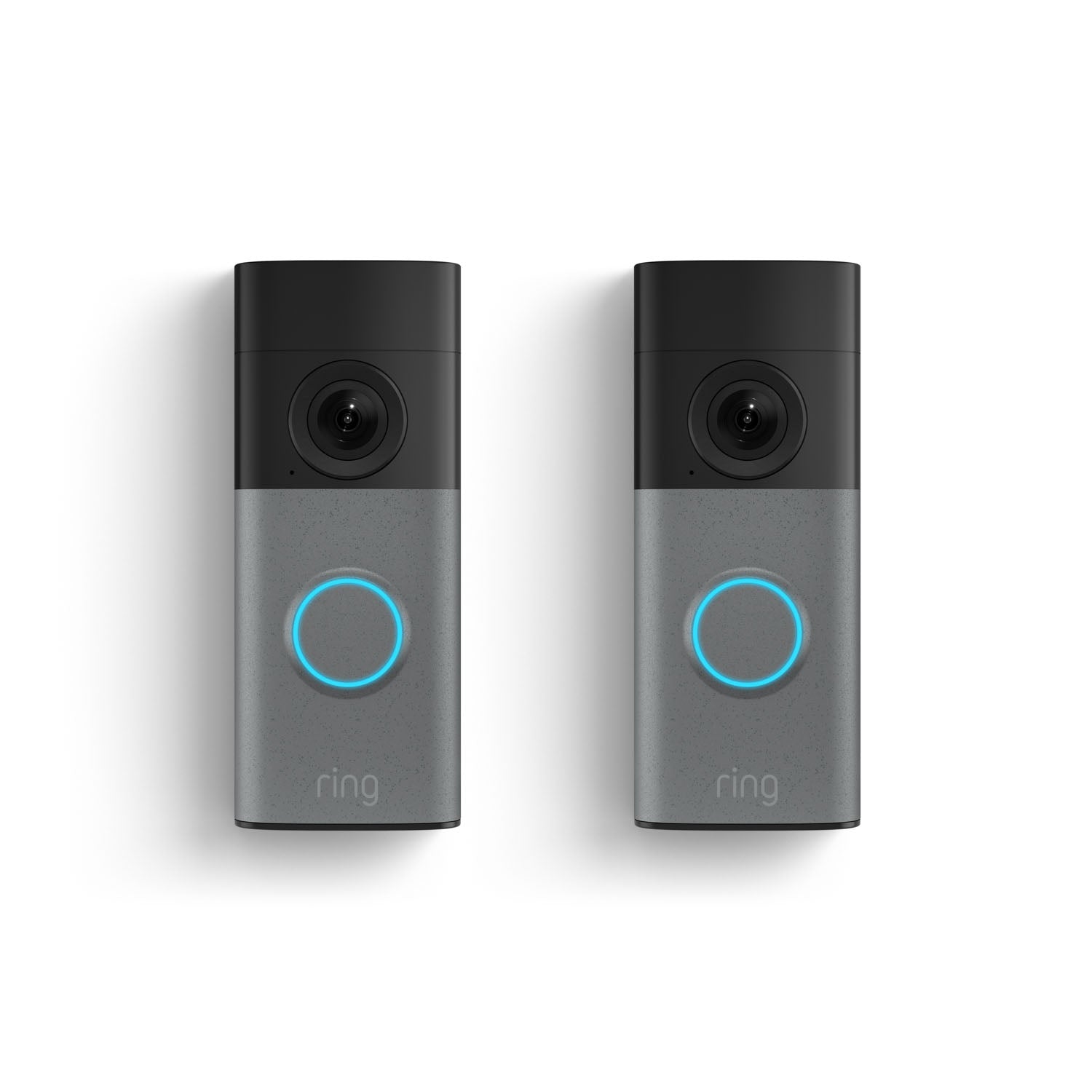 2- Pack Wired Doorbell 2K in the color Speckled Gray.