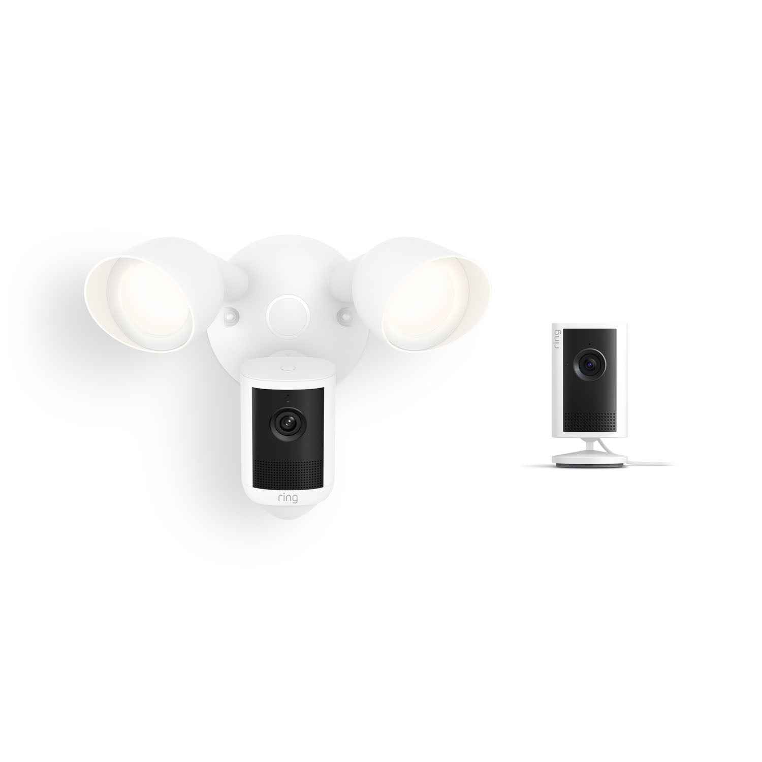 Floodlight Cam, Wired (Newest Model) + Indoor Cam Plus