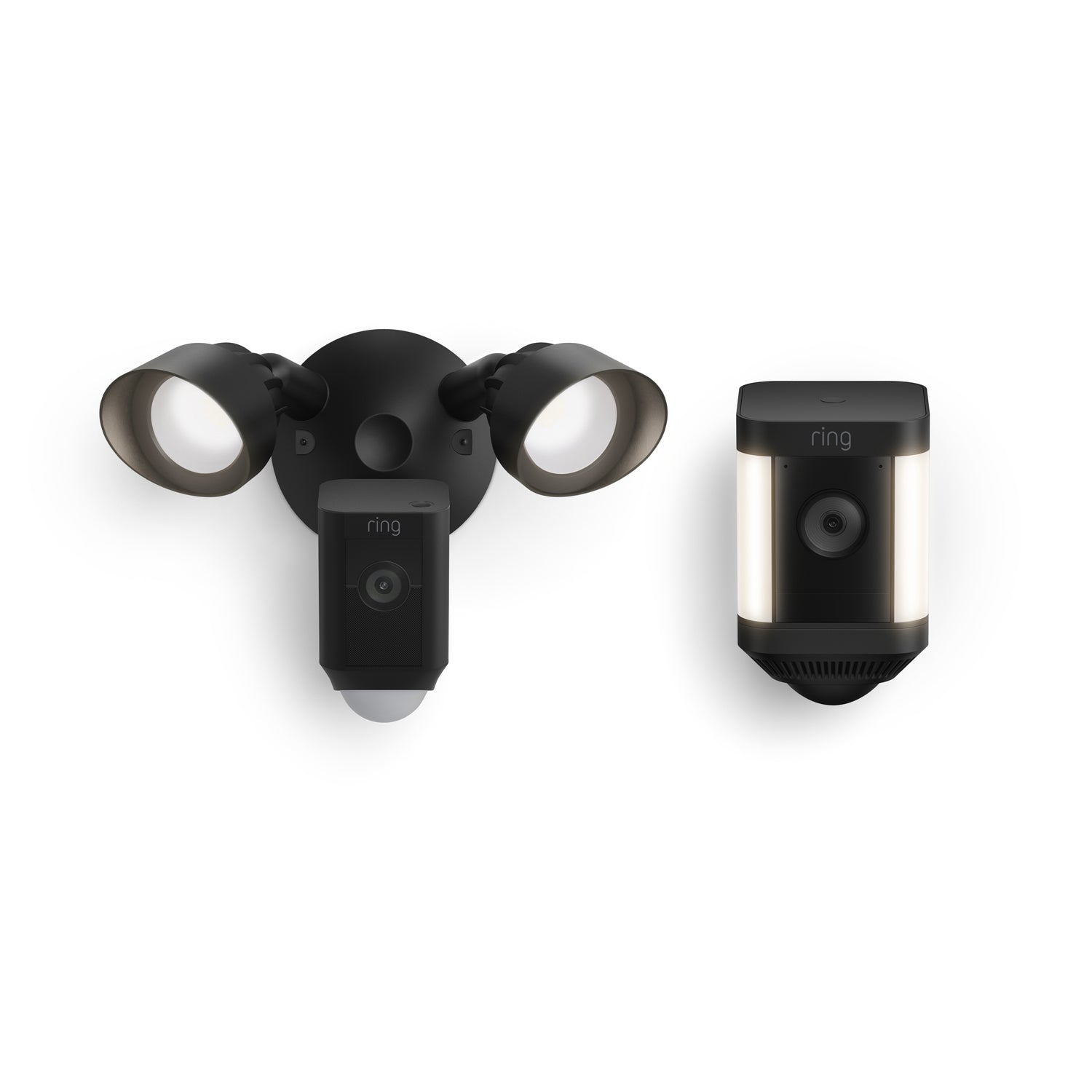Black:Spotlight Cam Plus Battery + Floodlight Cam Wired Plus