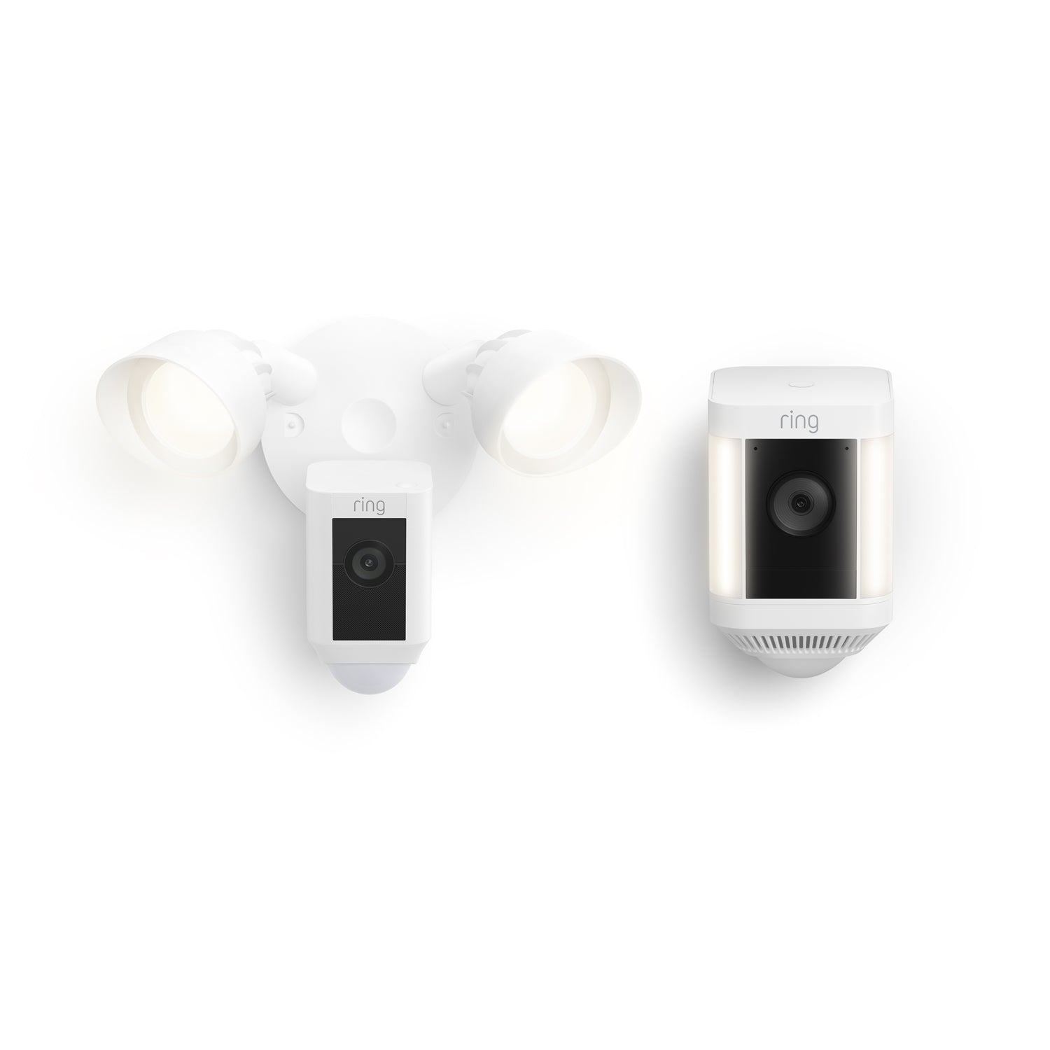 White:Spotlight Cam Plus Battery + Floodlight Cam Wired Plus