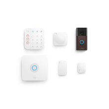 Venetian Bronze:Battery Doorbell + Alarm 5-Piece Security Kit