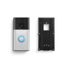 Satin Nickel:Battery Doorbell + No-Drill Mount