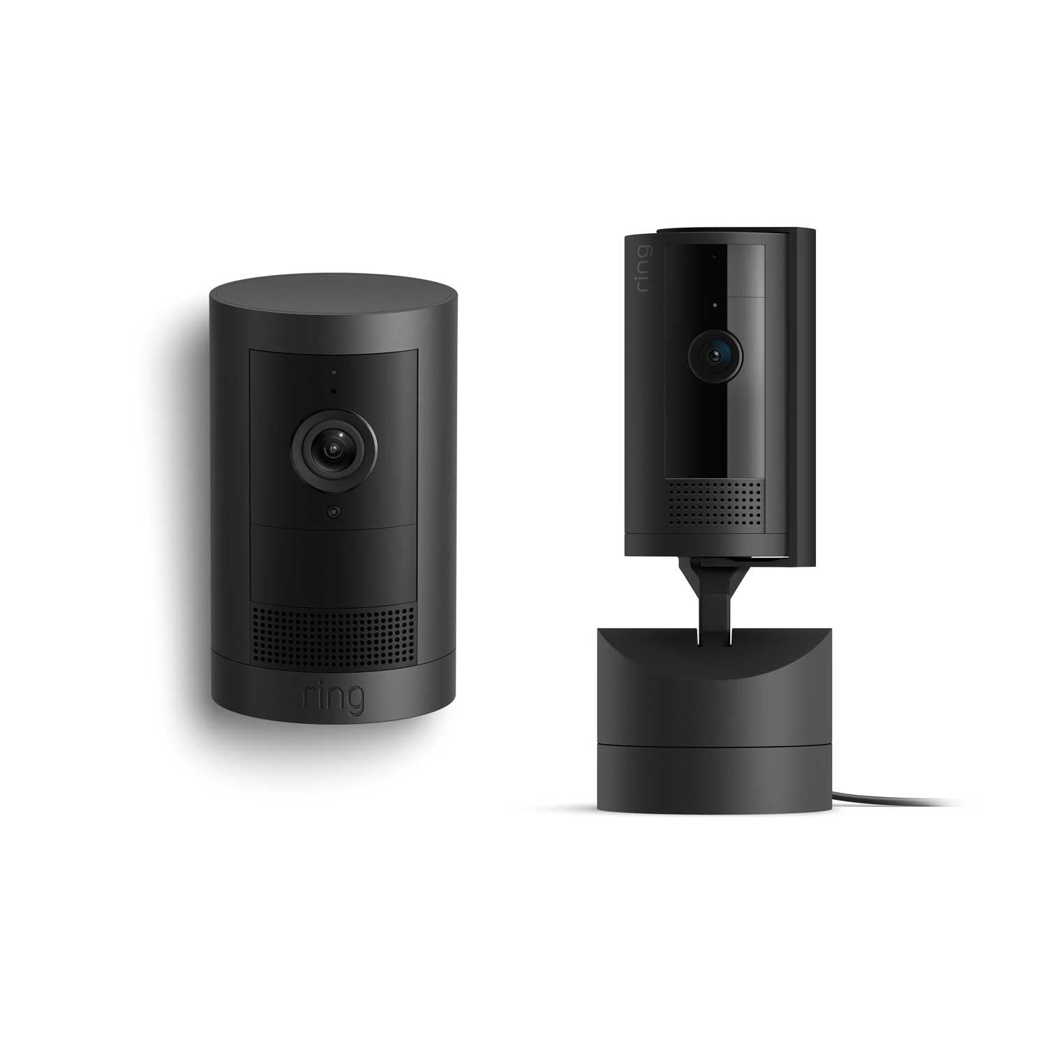Black:Outdoor Cam Plus Battery + Pan-Tilt Indoor Cam
