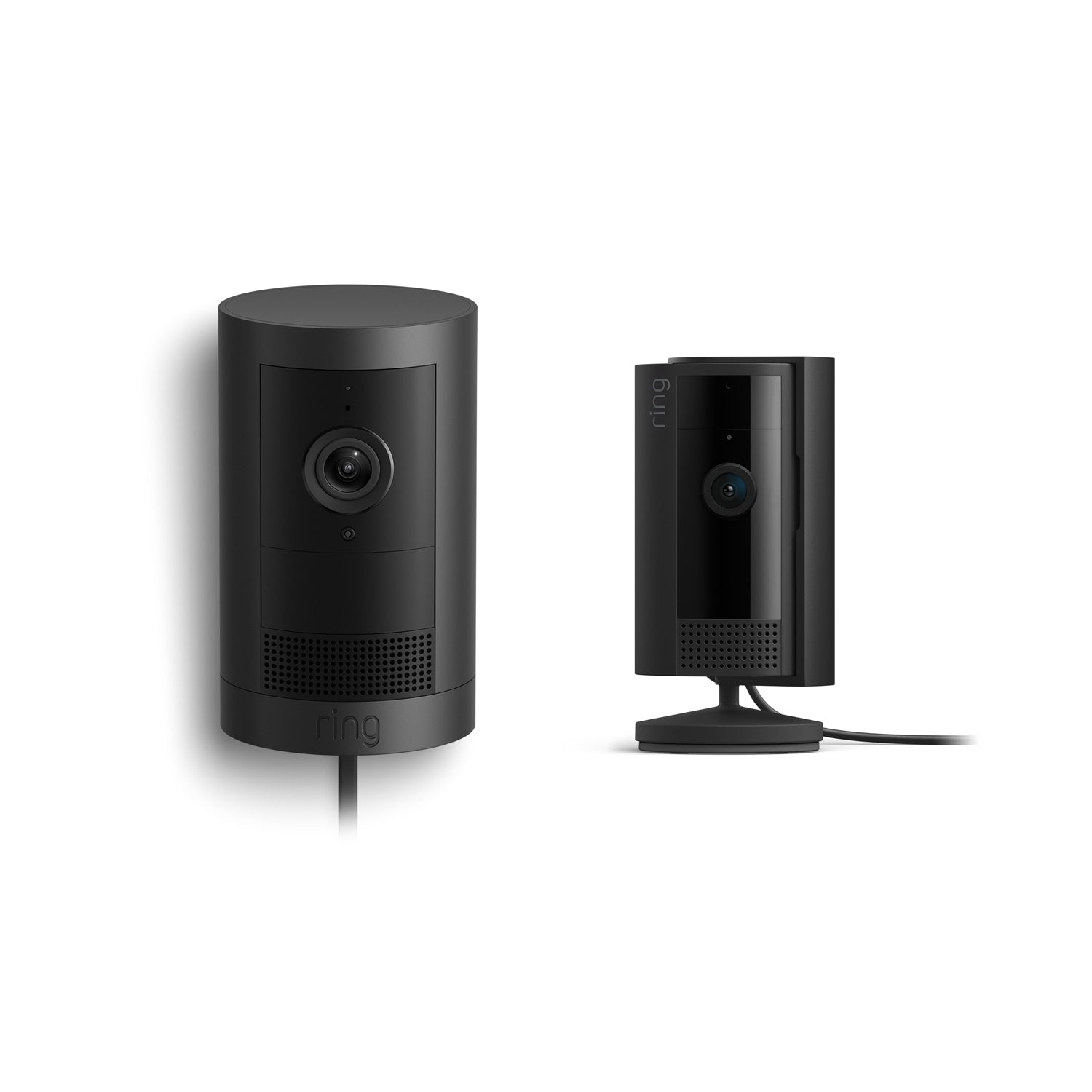Black:Outdoor Cam Plus Plug-In with Indoor Cam 2nd Gen