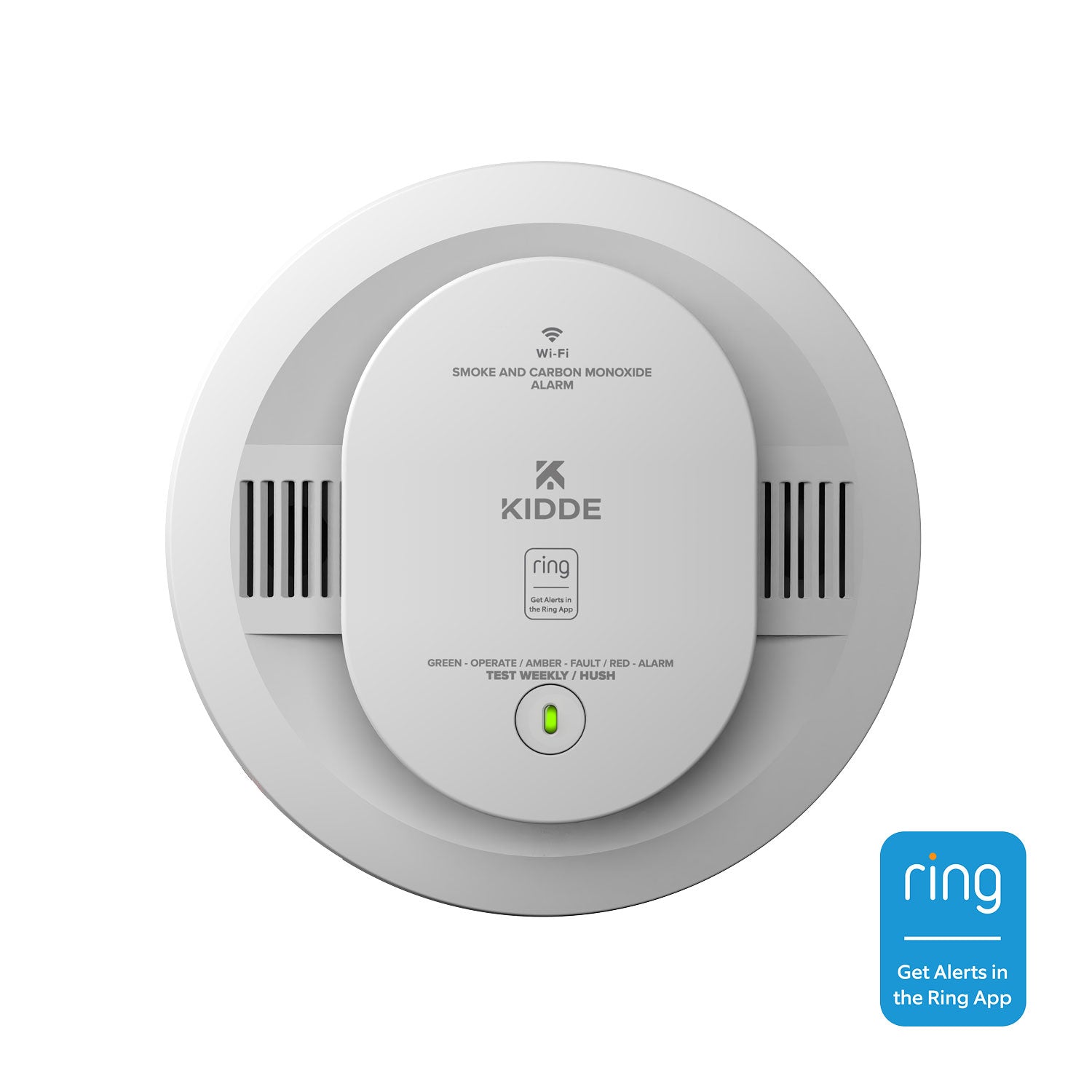 White:KIDDE Battery Smart Smoke & Carbon Monoxide Alarm