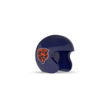 Dark blue football helmet with an orange bear logo on the side, shown against a white background.