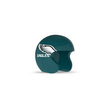 Dark green football helmet with white wing logo and “EAGLES” text, open-face design, shown on a white background.