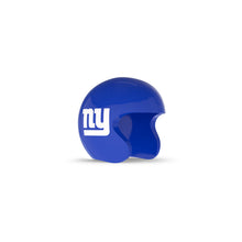 Blue football helmet with white “ny” logo on the side, open-face design, shown on a white background.