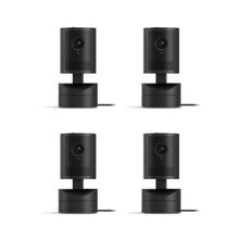 Black / 4-pack / Plug-In:Pan-Tilt Indoor Cam 2K