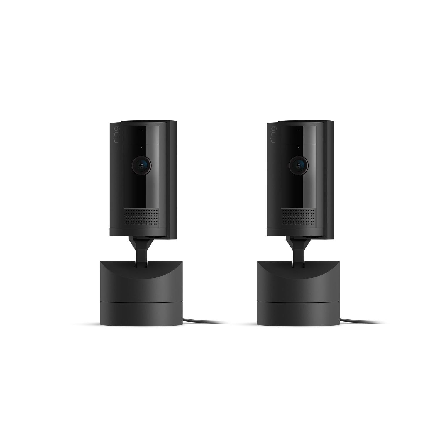 Plug-in / Black / 2-Pack:Pan-Tilt Indoor Cam