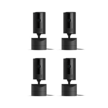 Plug-in / Black / 4-Pack:Pan-Tilt Indoor Cam