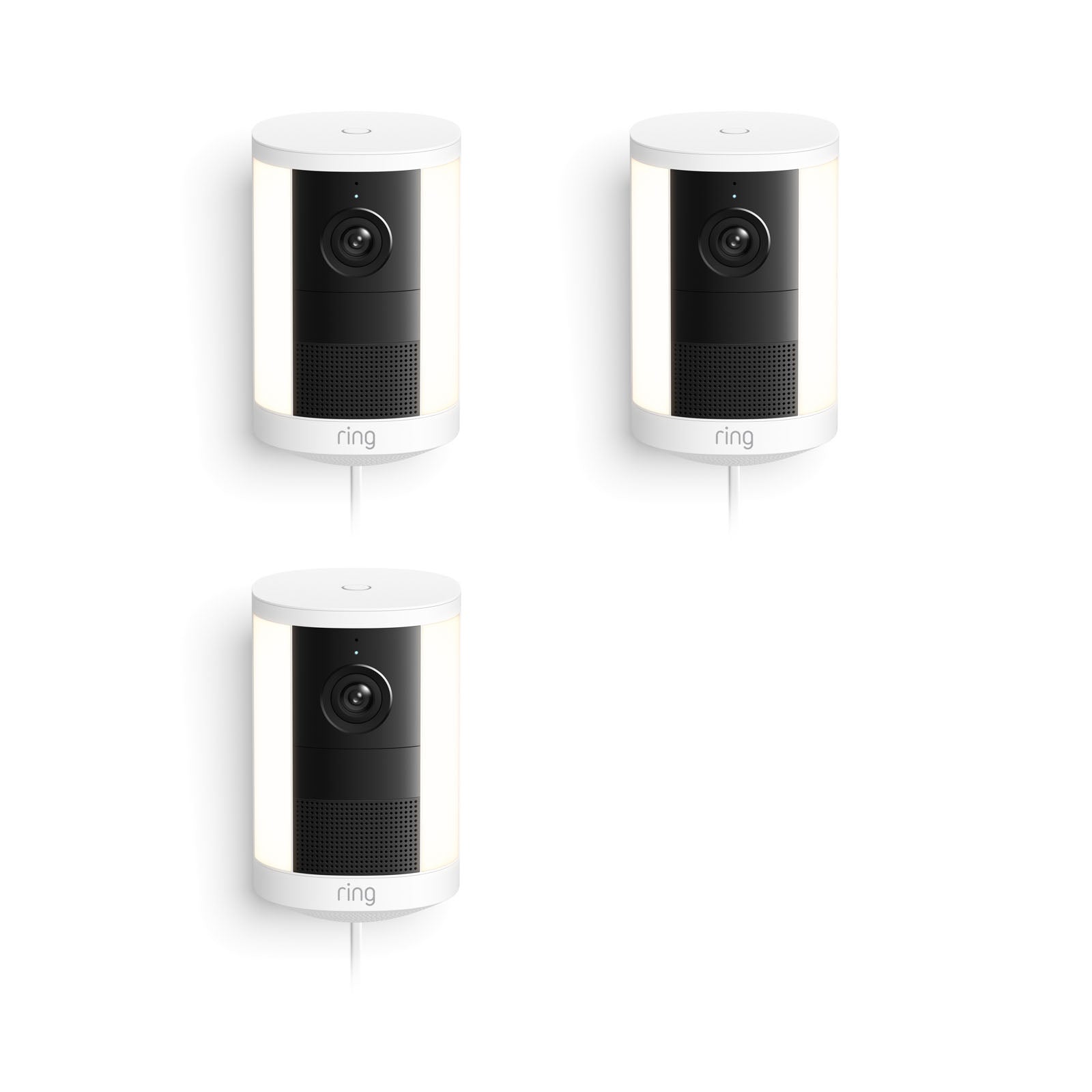Plug-In / White / 3-pack:Spotlight Cam 2K plug-in in the color white.