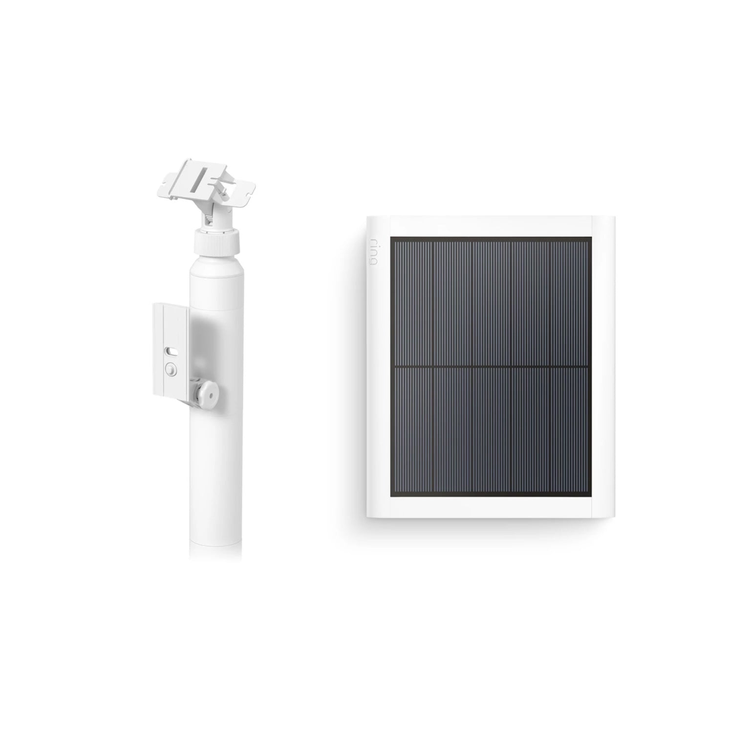 White:Stake Mount + Solar Panel (USB-C)