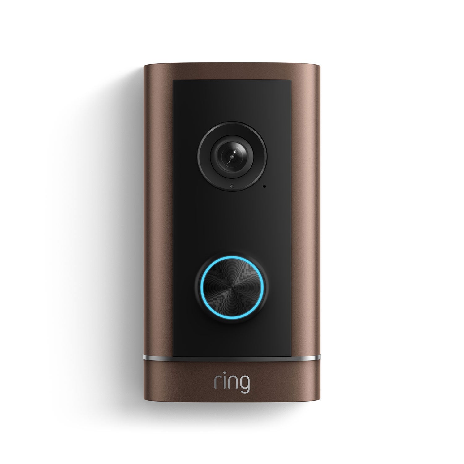 Wired Doorbell 4K Elite in Polished Mocha shown front-facing on a white background.