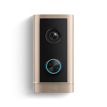 Wired Doorbell 4K Elite in Polished Sandstone shown front-facing on a white background.