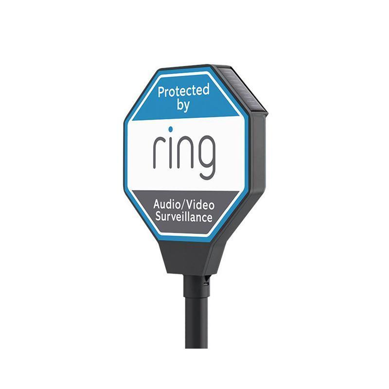 Blue/Black:Solar Security Sign
