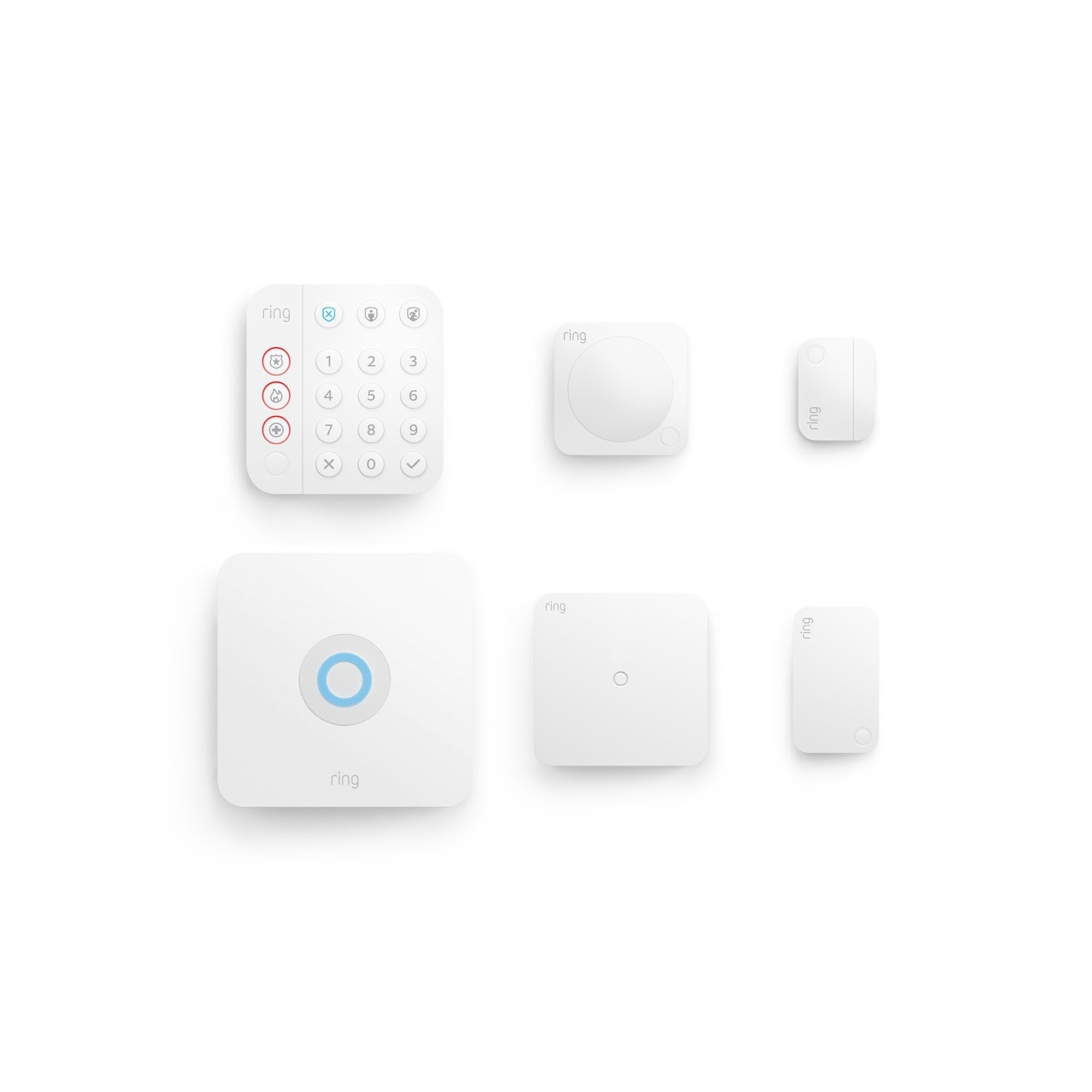White:Retrofit Kit with 5-Piece Alarm Bundle (for 2nd Generation)