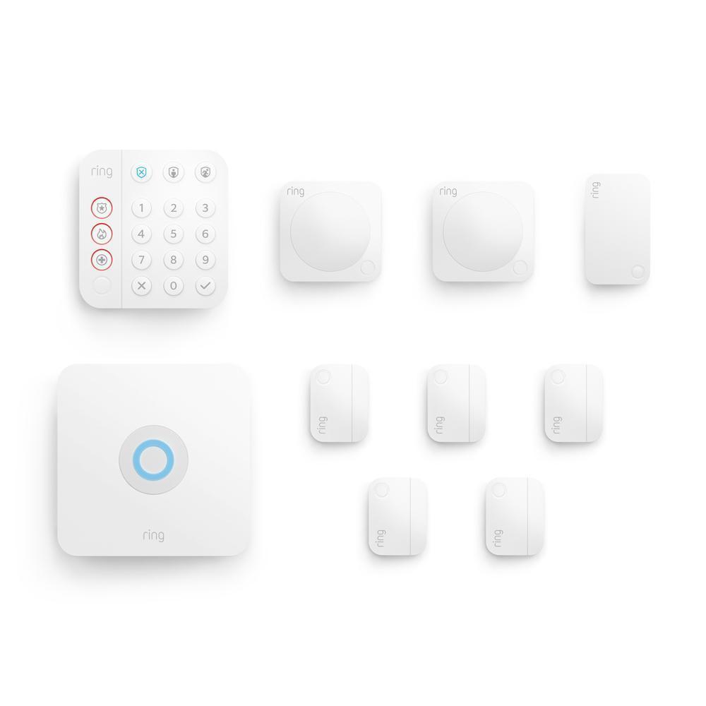White:Alarm Security Kit, 10-Piece (for 2nd Generation)