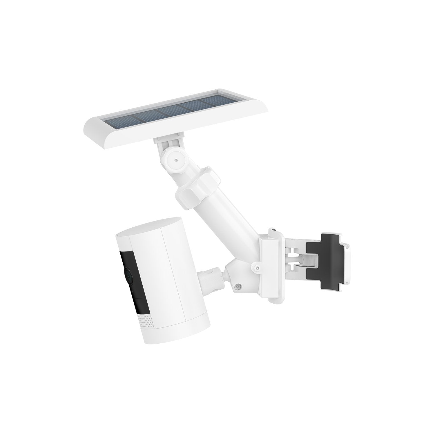 White:Pole Mount for Solar Panels and Cams