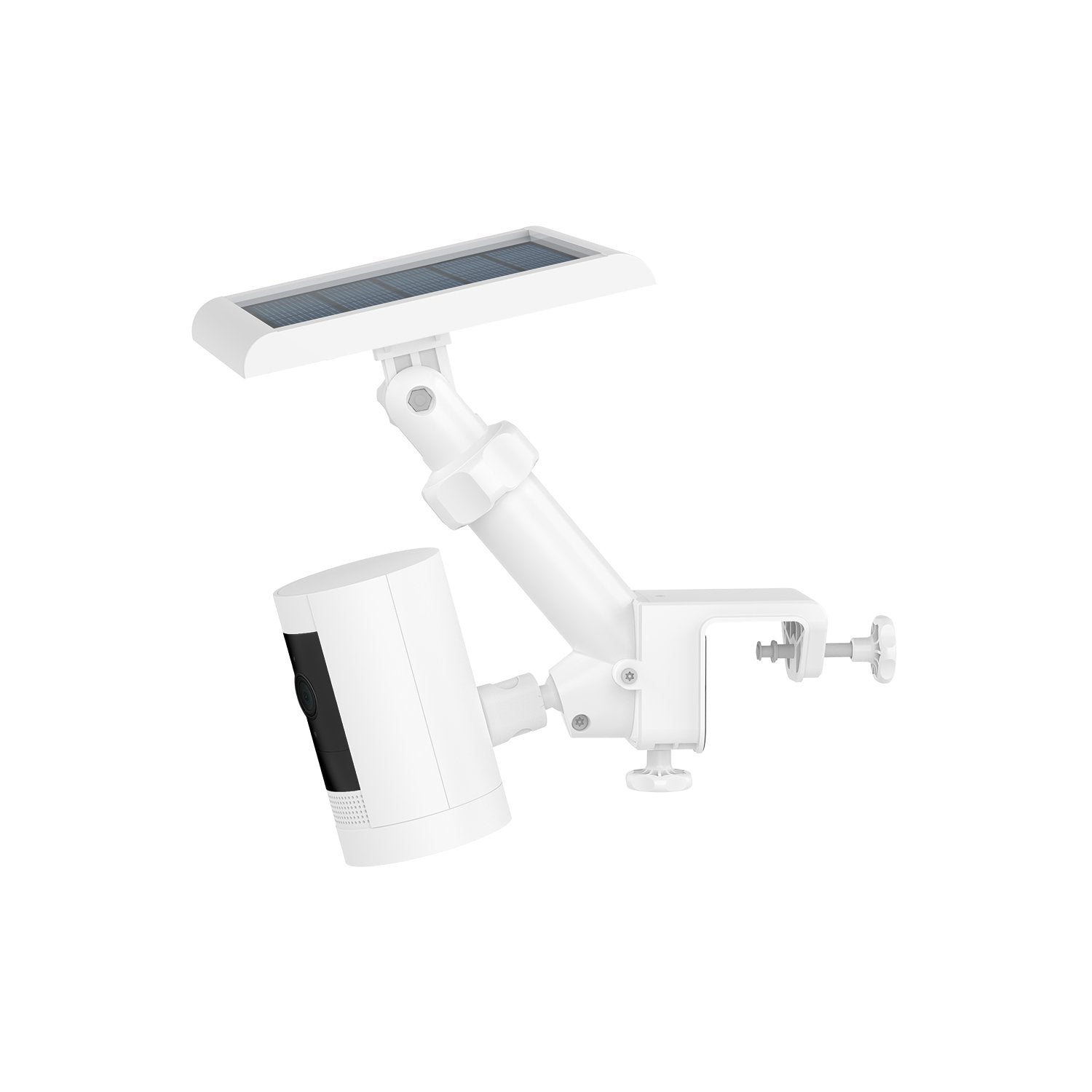 White:Gutter Mount for Solar Panels and Cams