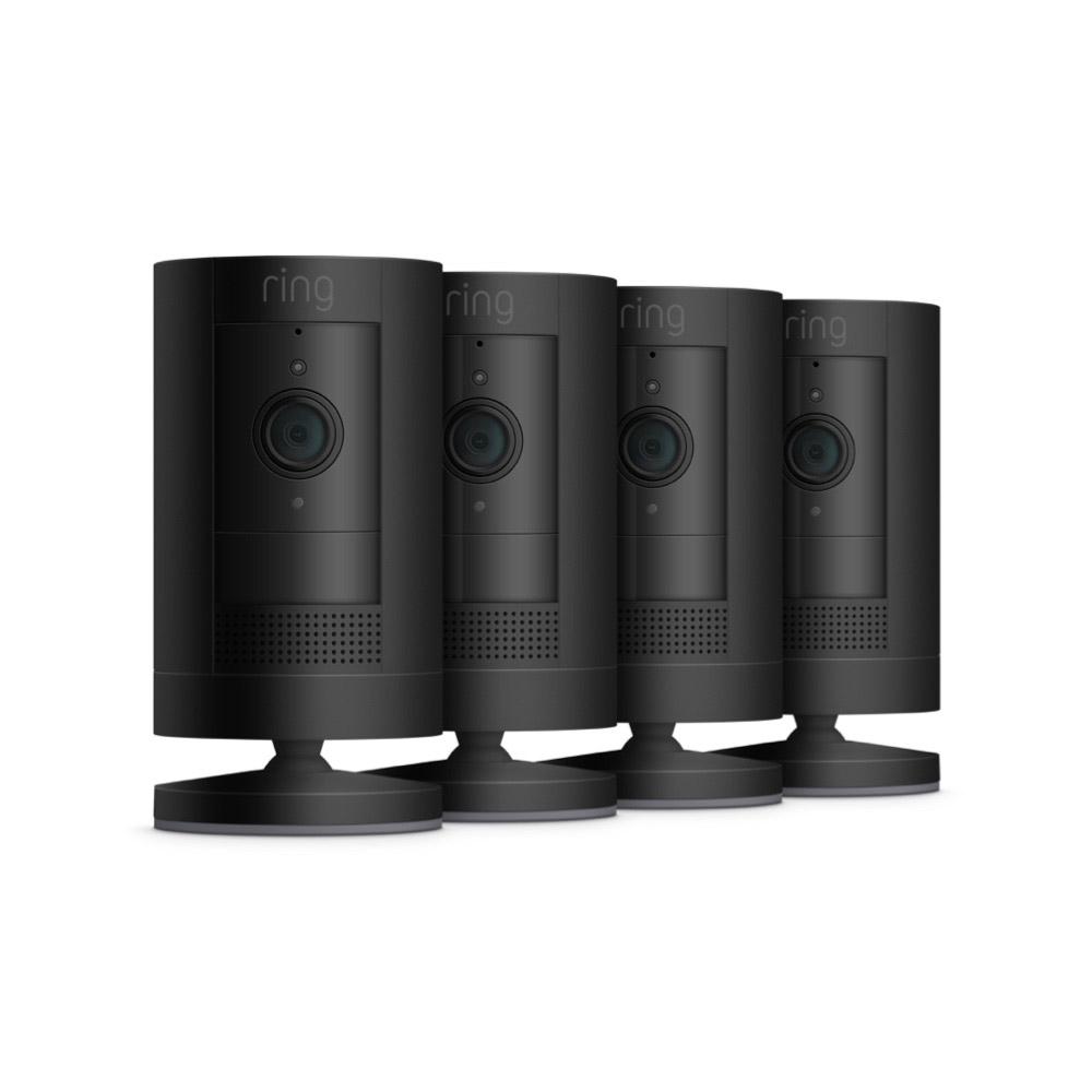 Battery / 4-Pack / Black:Outdoor Cam for Certified Refurbished