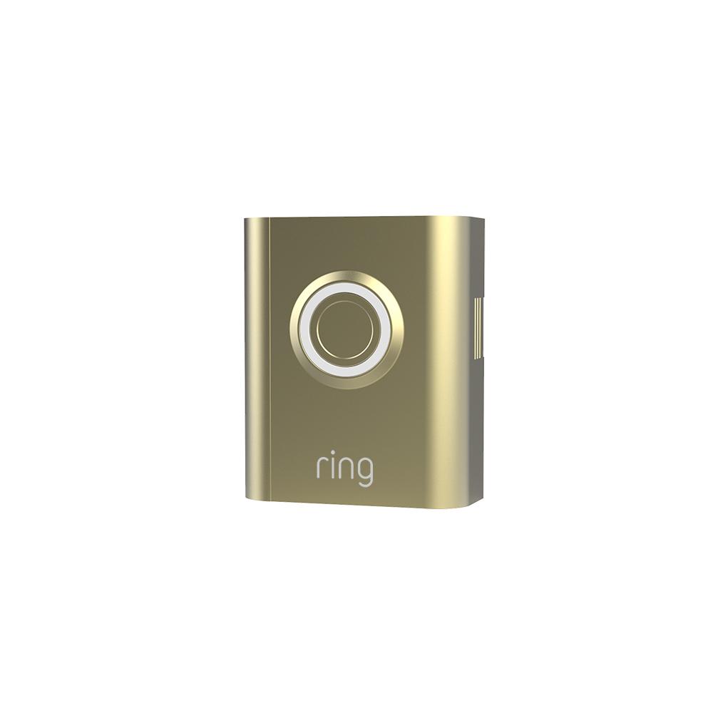 Gold Metal:Interchangeable Faceplate (for Video Doorbell 3, Video Doorbell 3 Plus, Video Doorbell 4, Battery Doorbell Plus)
