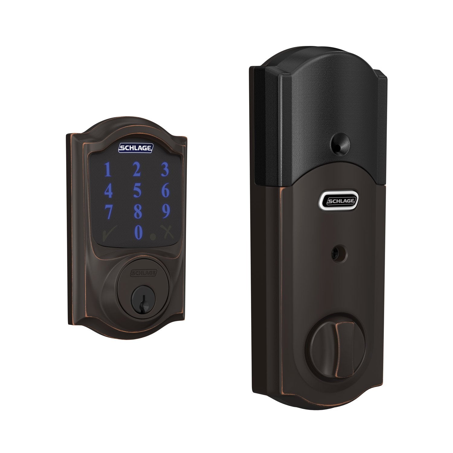 Aged Bronze: Schlage Connect Smart Deadbolt