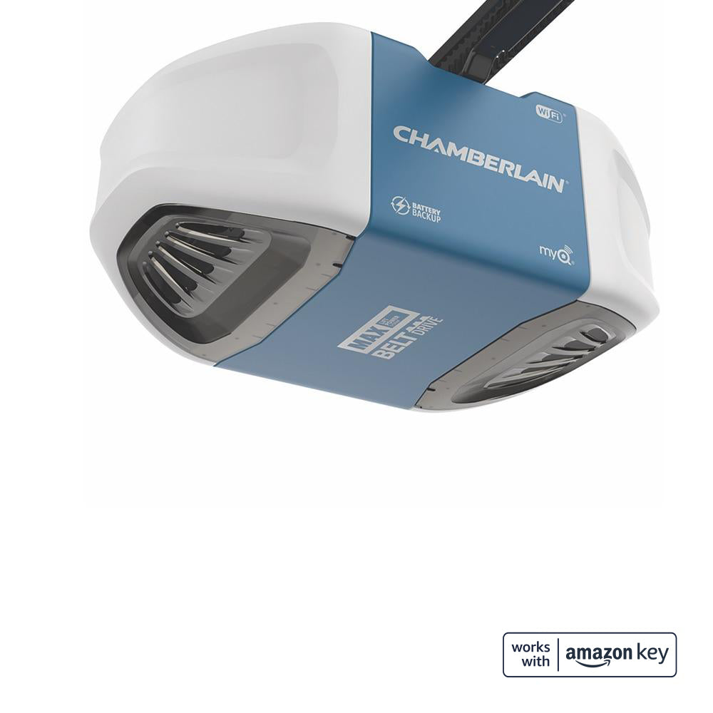 Blue: Out of stock:Chamberlain® Ultra-quiet belt drive Wi-Fi® Garage Door Opener (for Works with Ring)