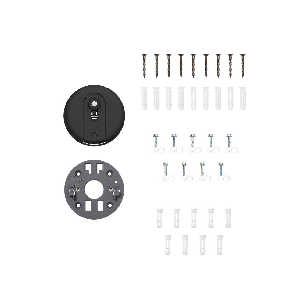 Black:Spare Parts Kit (for Stick Up Cam Pro Plug-In)