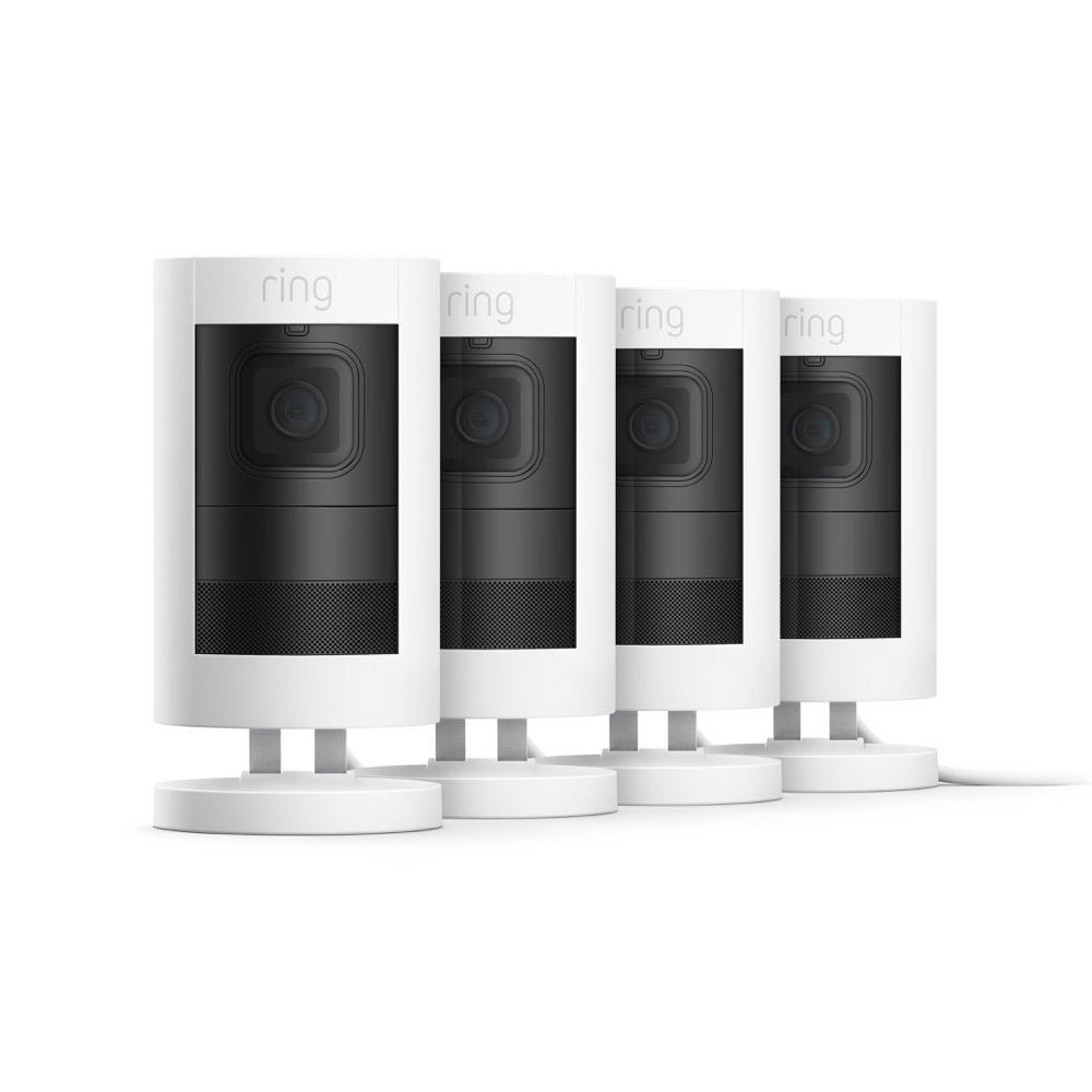 Power over Ethernet / White / 4-Pack:Stick Up Cam Elite
