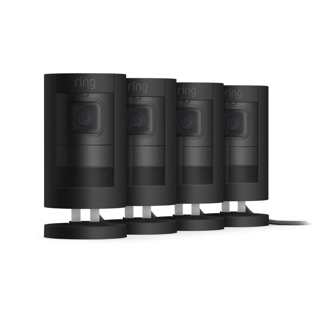 Power over Ethernet / Black / 4-Pack:Stick Up Cam Elite