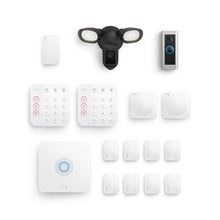Black:Whole Home Deluxe Kit (Wired Doorbell Pro (Video Doorbell Pro 2) + Floodlight Cam Wired Pro + Alarm Security Kit, 14-Piece)