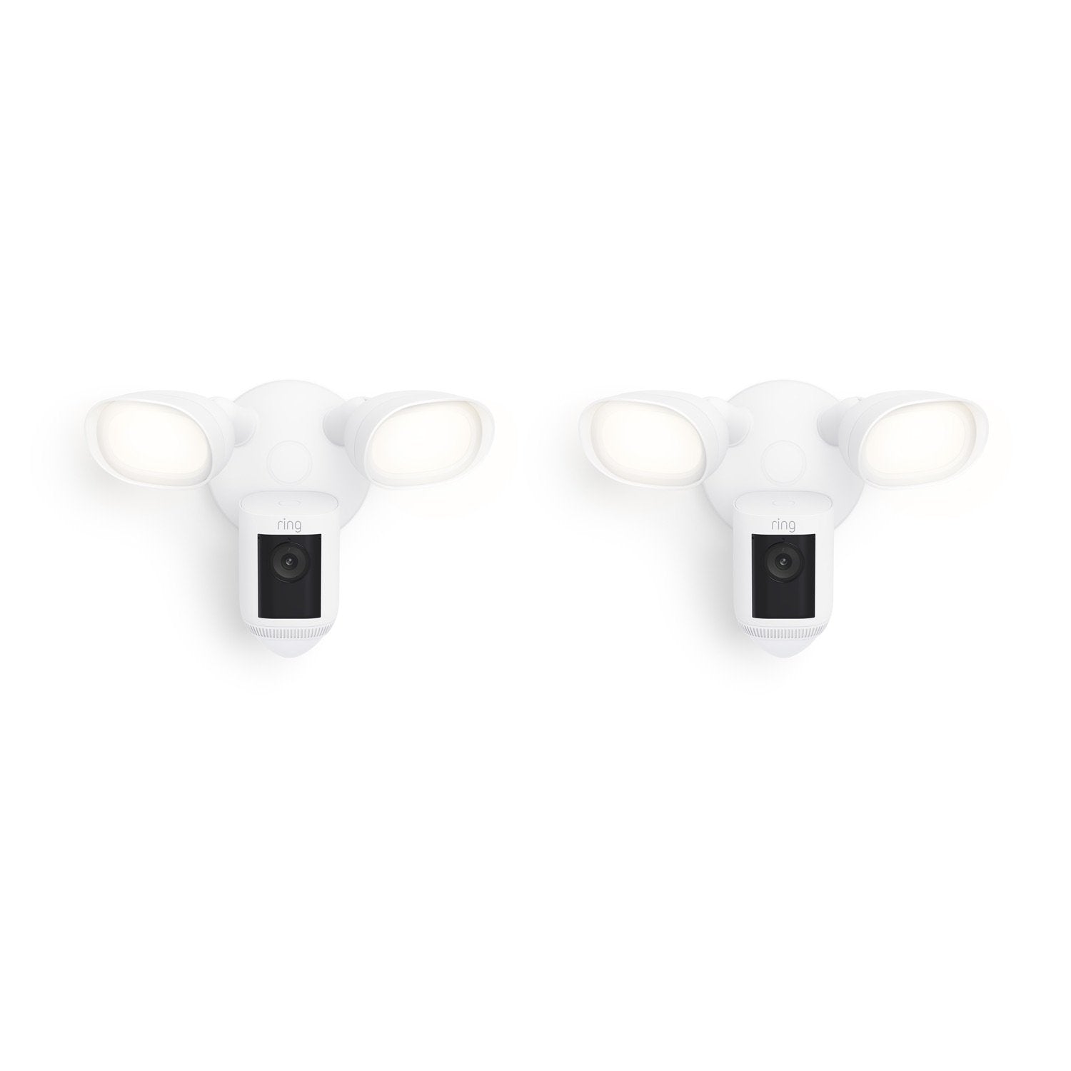 Wired / White / 2-Pack:Floodlight Cam Pro