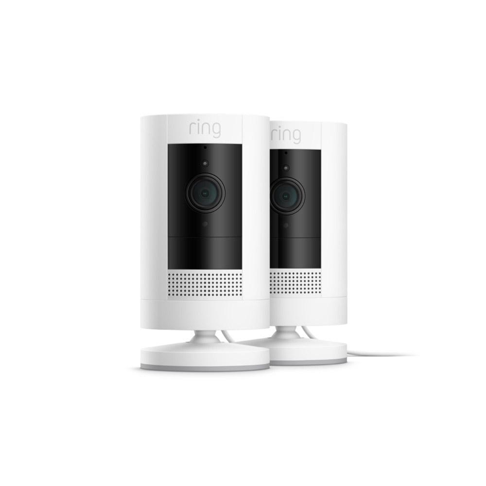 Plug-In / 2-Pack / White:Outdoor Cam for Certified Refurbished