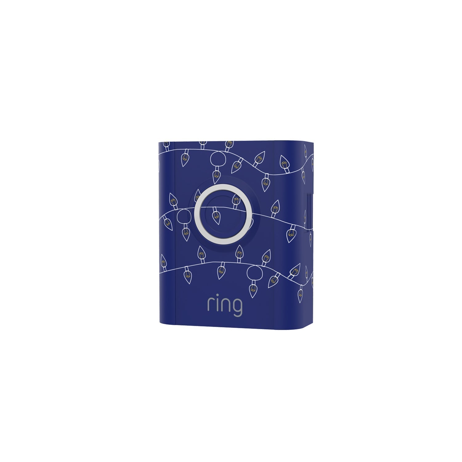 Christmas Lights Blue:Holiday Interchangeable Faceplate (for Video Doorbell 3, Video Doorbell 3 Plus, Video Doorbell 4, Battery Doorbell Plus)
